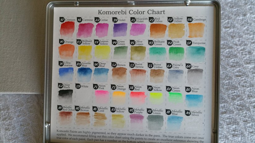 Komorebi Japanese Watercolor Paint Set - 40 Fantastic Colors