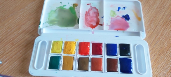 Palette in use